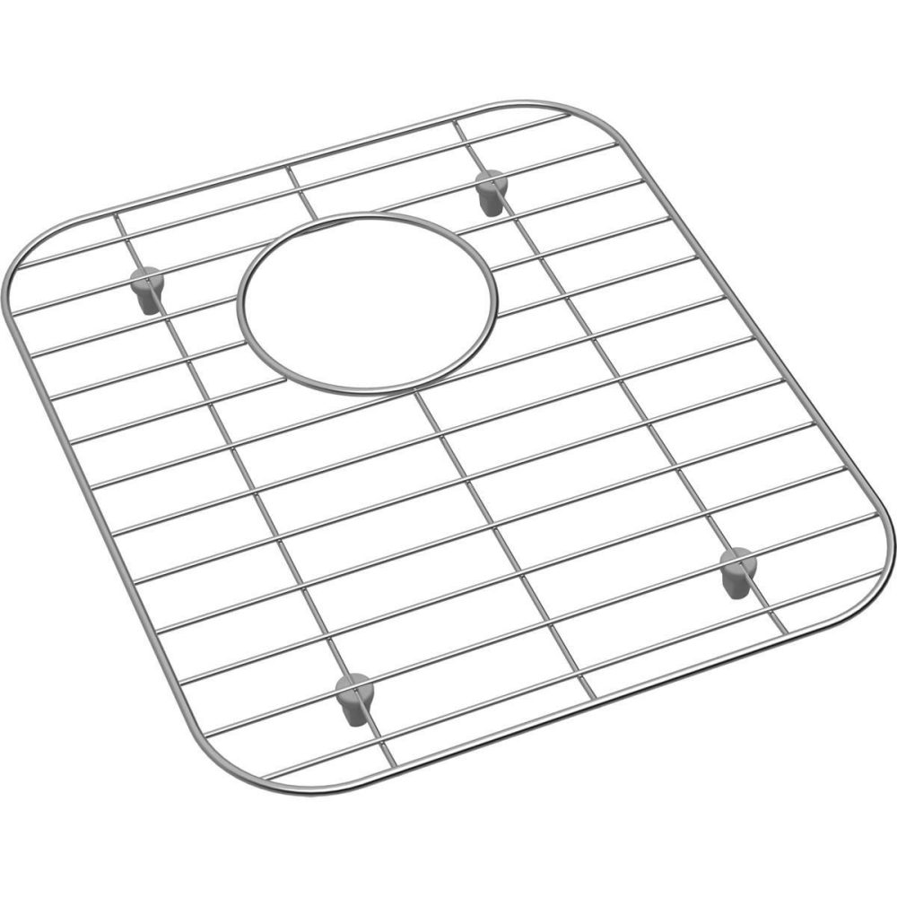 Basin Racks | 12-1/8″ L x 13-15/16″ W Single Basin Stainless Steel Bottom Grid Basin Racks Basin Racks