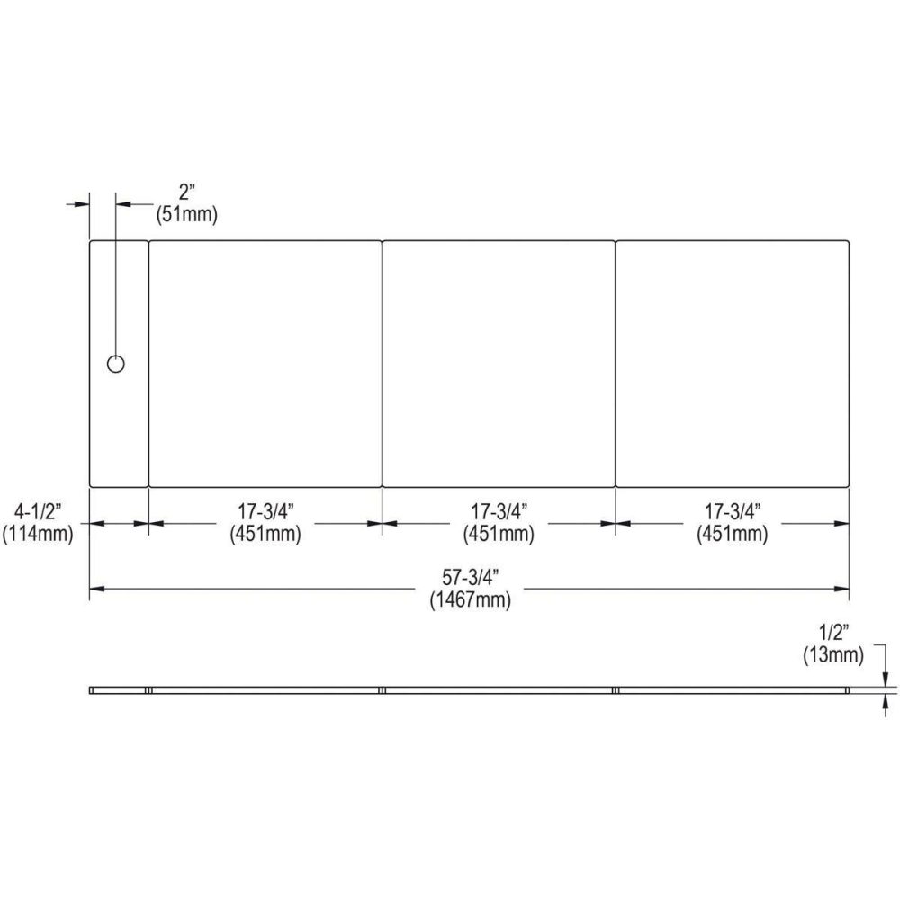 Cutting Boards | 57-3/4″ x 18-3/4″ Cutting Board Cutting Boards Cutting Boards