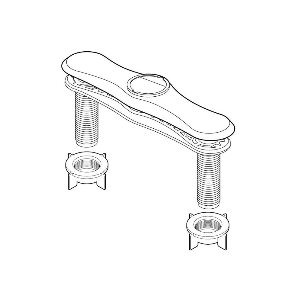 Deck Plates | Escutcheon and Gasket for Pull-Down Kitchen Faucet Deck Plates Deck Plates