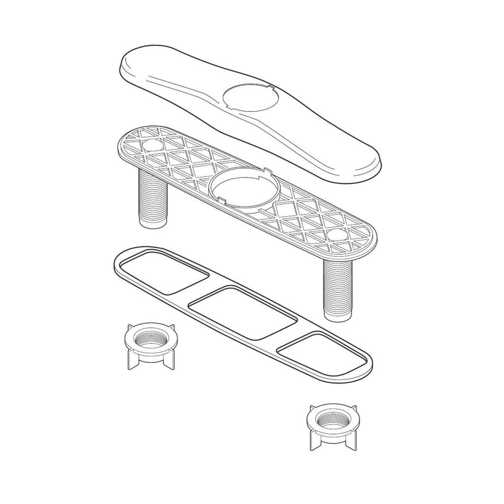 Deck Plates | Escutcheon Plate with Nuts and Gasket Deck Plates Deck Plates