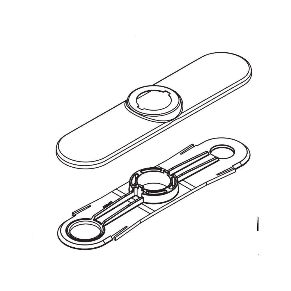 Deck Plates | Widespread Handle Escutcheon Deck Plates Deck Plates