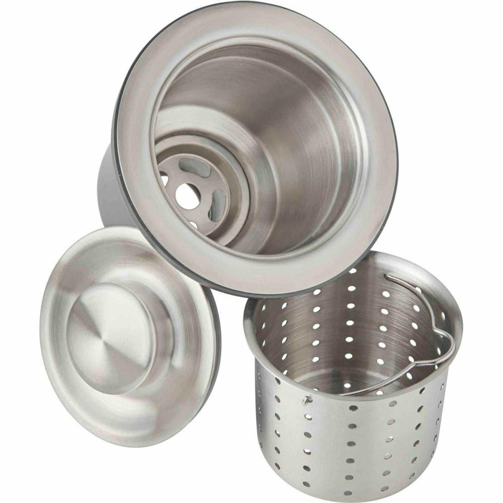 Sink Strainers | 3-1/2″ Basket Strainer and Stopper Kitchen Accessories Sink Strainers