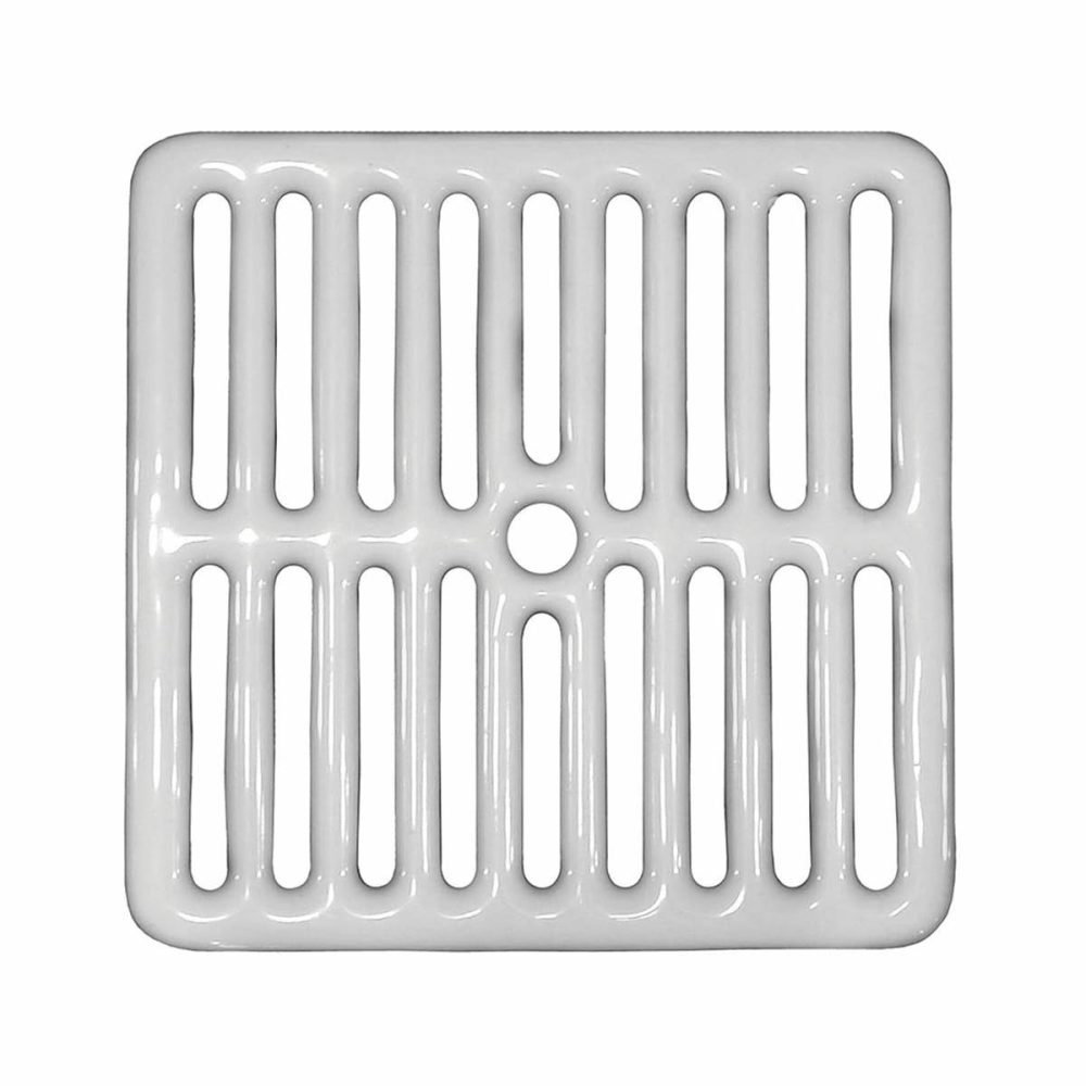 Sink Strainers | White Porcelain FULL TOP GRATE Kitchen Accessories Sink Strainers