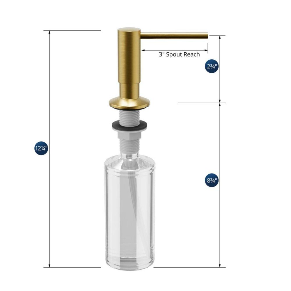 Soap Dispensers | 20-1/2″ L x 15″ W Stainless Steel Basin Rack with Protective Bumpers for Sink Kitchen Accessories Rushed Copper/Brushed Gold/Chrome/Gold/Gunmetal Grey/Matte Black/Oil Rubbed Bronze/Stainless Stee