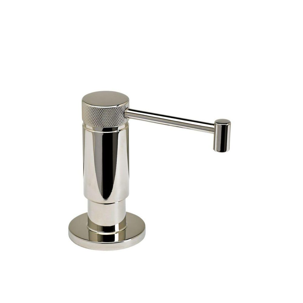 Soap Dispensers | Industrial Deck Mounted Soap Dispenser with 2 oz Capacity Kitchen Accessories Chrome/Polished Nickel/Satin Nickel