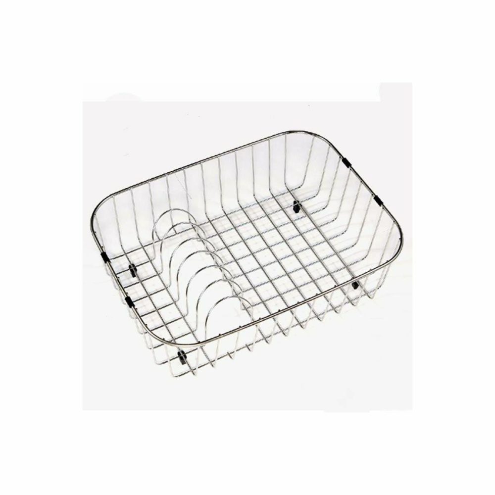 Wire Rinse Baskets | 13-3/4″L x 12″W Stainless Steel Kitchen Sink Basin Rack Kitchen Accessories Tainless Stee