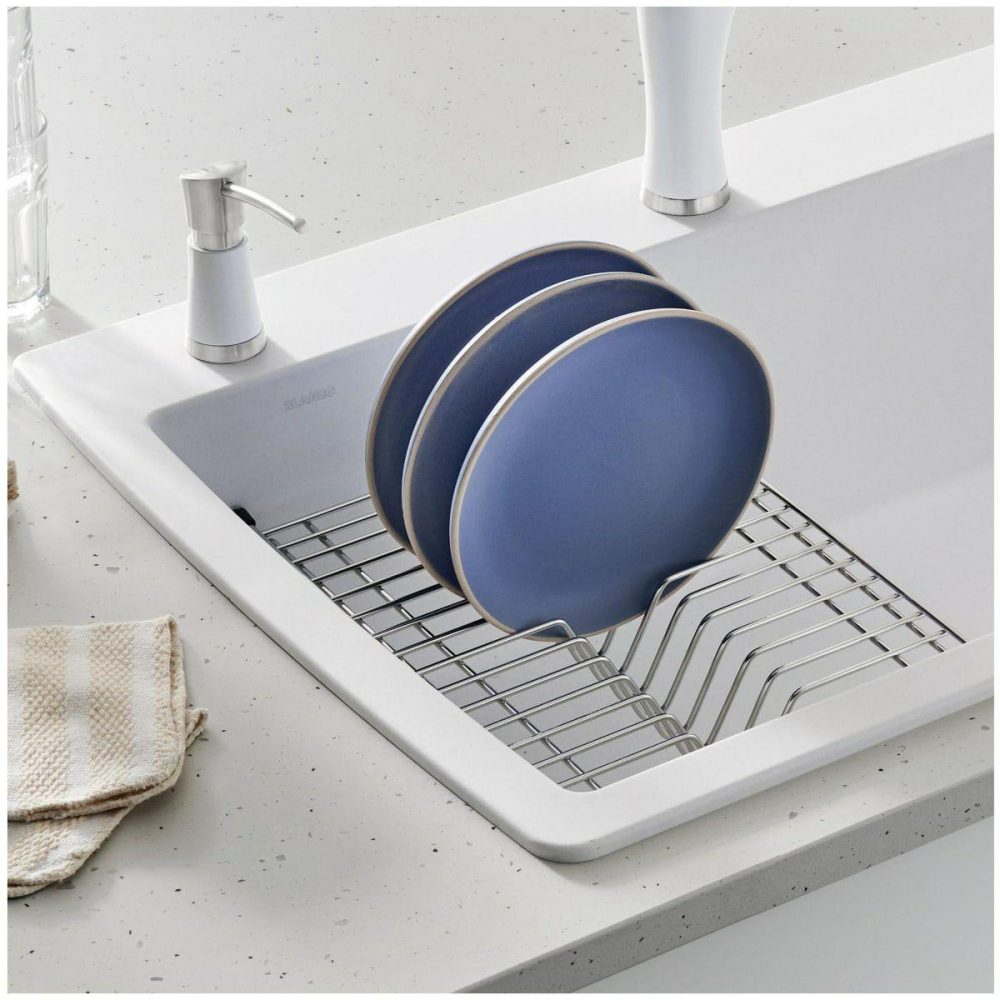 Wire Rinse Baskets | Stainless Steel Floating Dish Rack for all 50/50 Sinks Kitchen Accessories Stainless Steel