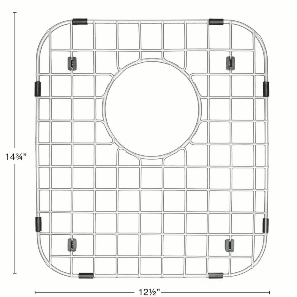 Basin Racks | 11″ L x 14″ W Stainless Steel Basin Rack with Protective Bumpers for Sink Basin Racks Basin Racks