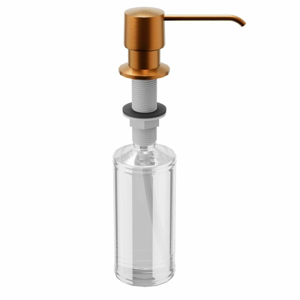 Soap Dispensers | 12-3/4″ L x 14-7/8″ W Stainless Steel Basin Rack with Protective Bumpers for Sink Kitchen Accessories Rushed Copper/Brushed Gold/Chrome/Gold/Gunmetal Grey/Matte Black/Oil Rubbed Bronze/Stainless Stee